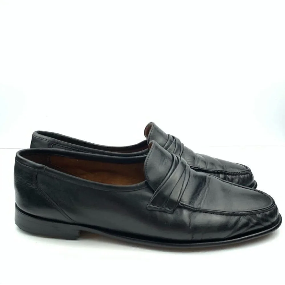 Allen Edmonds Bergamo loafers 10.5 E black Italian
